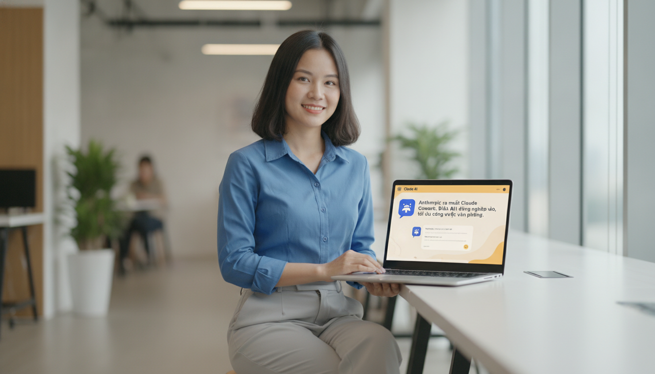 Anthropic ra mắt Claude Cowork: Biến AI thành đồng nghiệp ảo, tối ưu công việc văn phòng