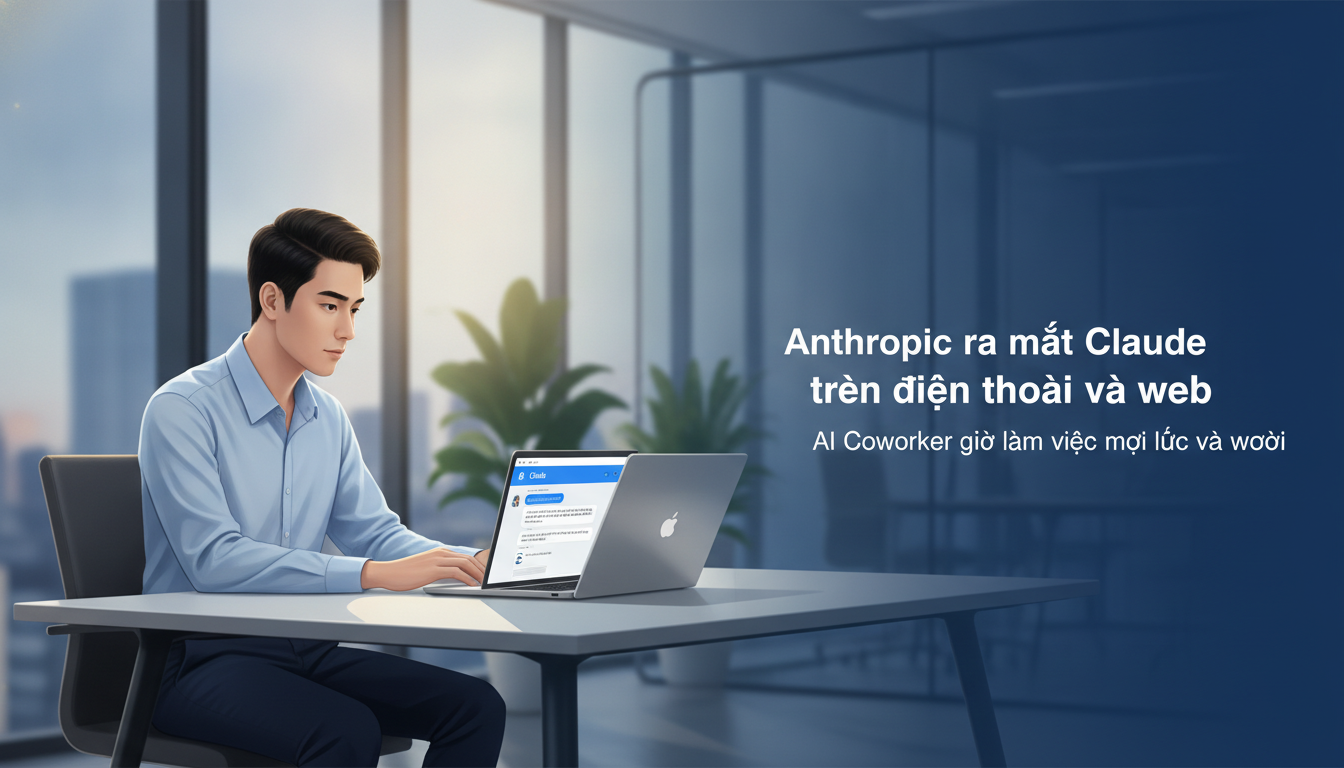 Anthropic ra mắt Claude trên điện thoại và web, AI Coworker giờ làm việc mọi lúc mọi nơi
