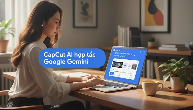 CapCut AI hợp tác Google Gemini, cho phép chỉnh sửa video ngay trong ứng dụng Gemini