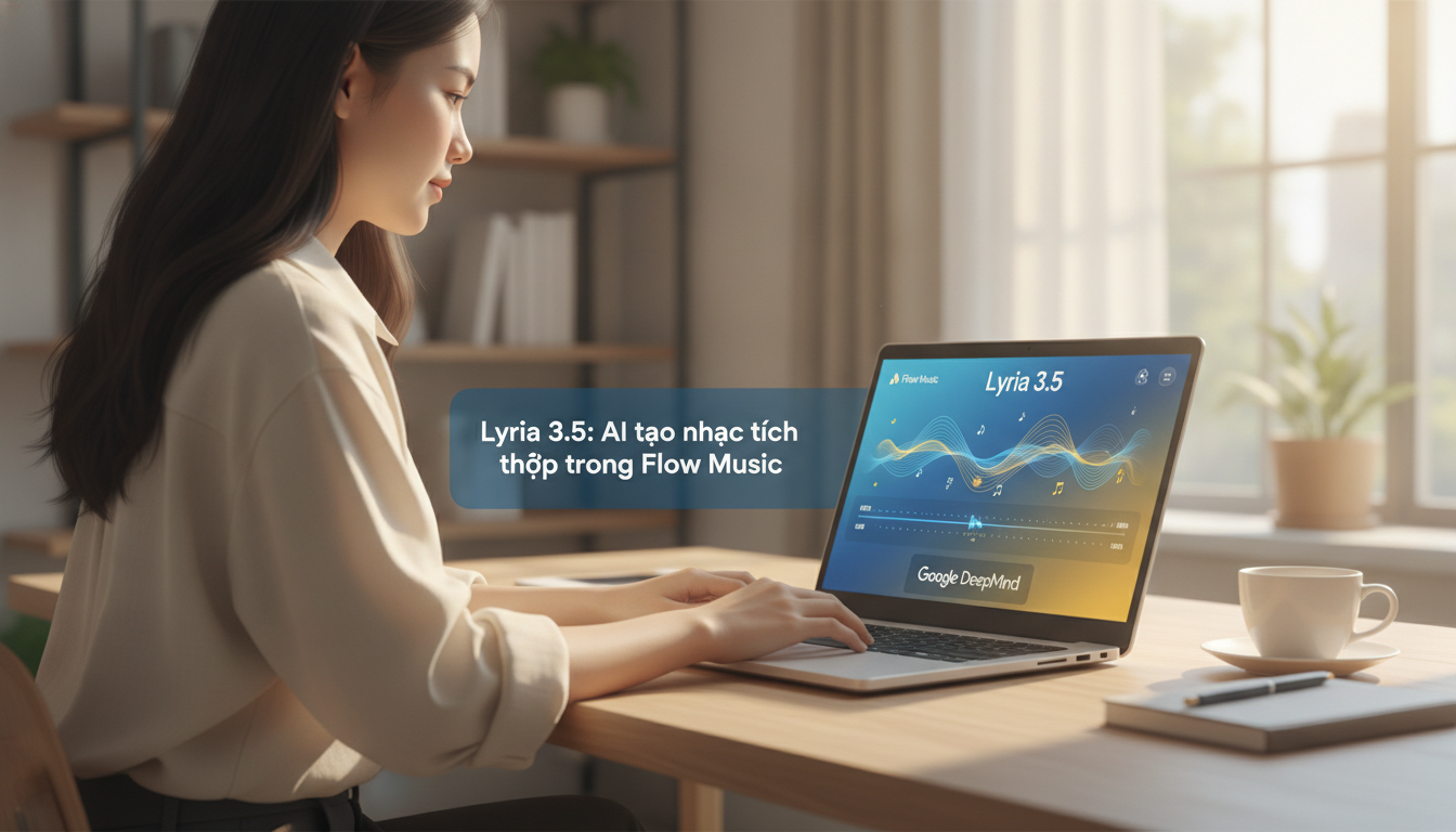 Google DeepMind ra mắt Lyria 3.5: AI tạo nhạc tích hợp trong Flow Music
