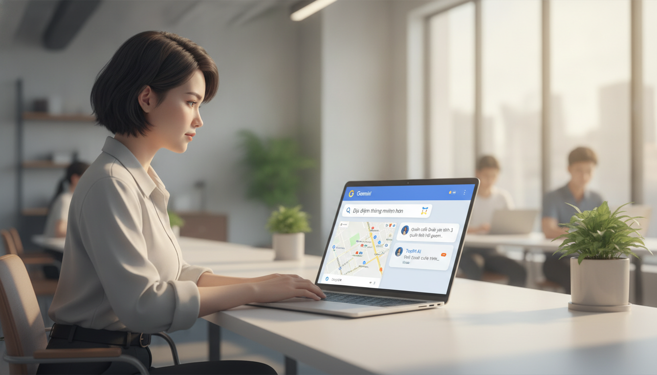 Google Maps tích hợp Gemini AI: Tìm kiếm địa điểm thông minh hơn