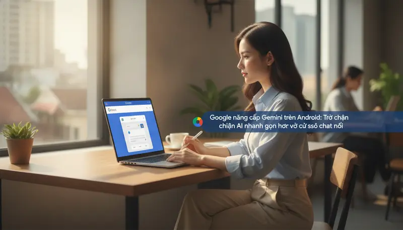 Google nâng cấp Gemini trên Android: Trò chuyện AI nhanh gọn hơn với cửa sổ chat nổi