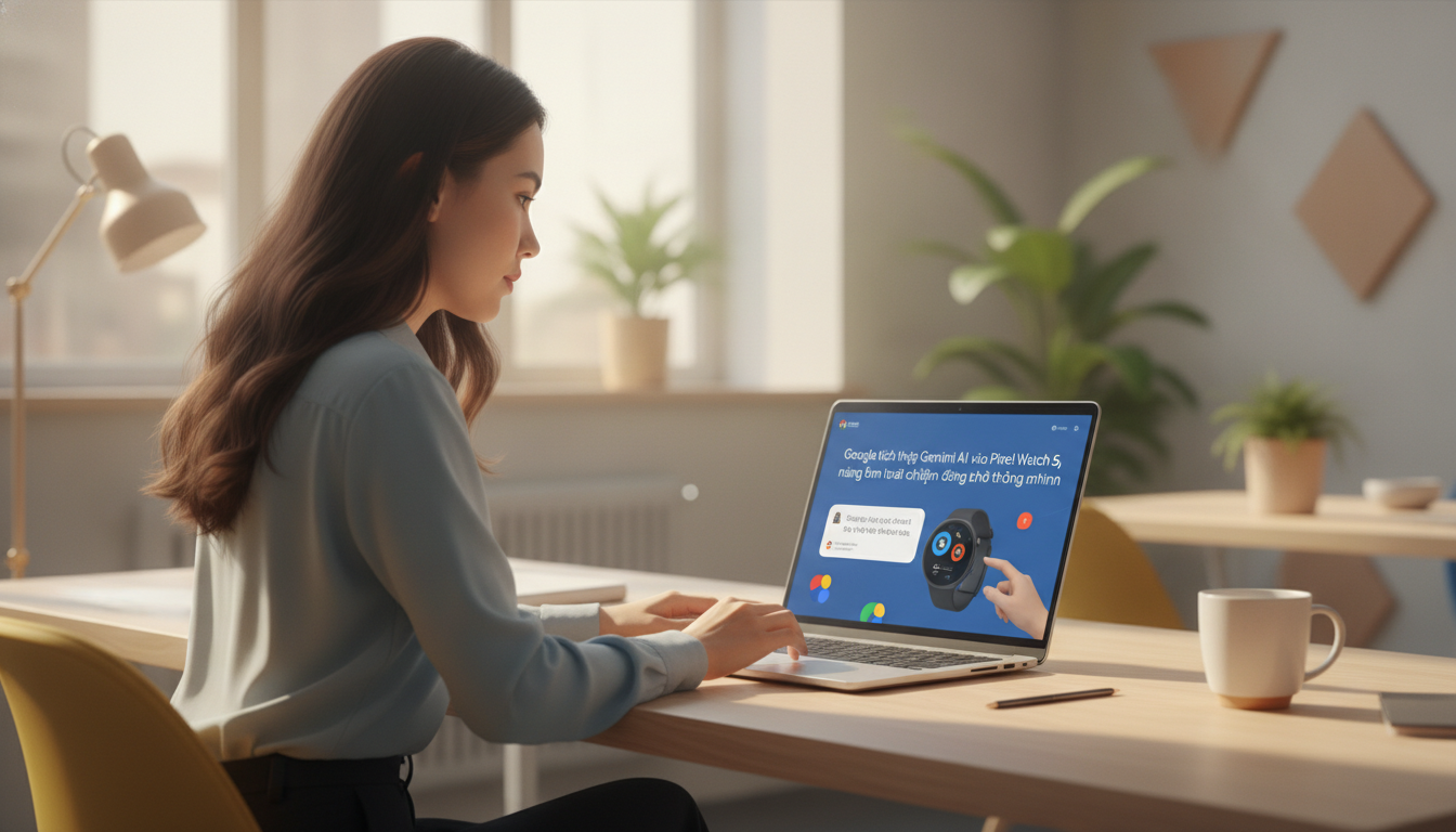 Google tích hợp Gemini AI vào Pixel Watch 5, nâng tầm trải nghiệm đồng hồ thông minh